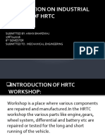 Presentation On Industrial Training of HRTC