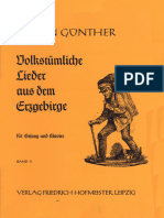 Anton Günther - Volkstümliche Lieder aus dem Erzgebirge. Band 2 (pv)