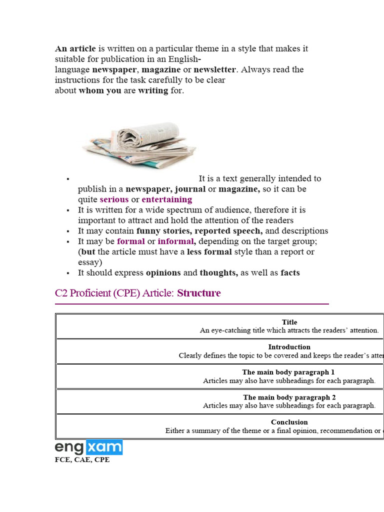 How To Write An Article | PDF | Human Communication