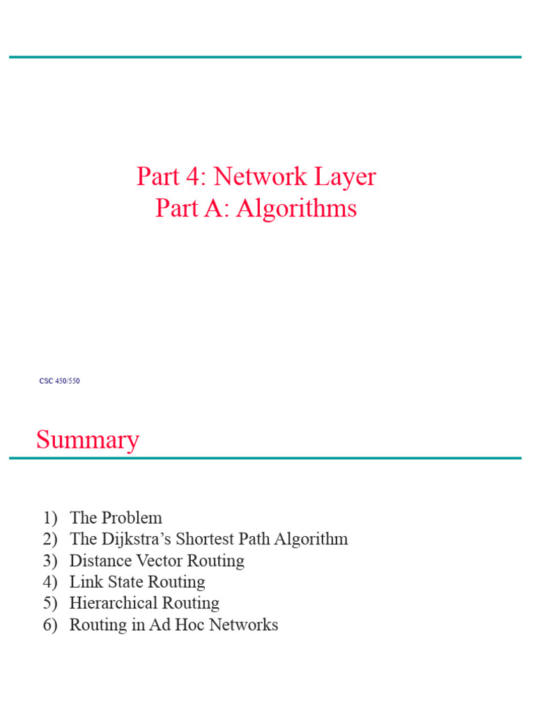 Distance Vector Routing Example | Download Free PDF | Routing | Router ...