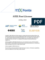 STIX Font License 2010