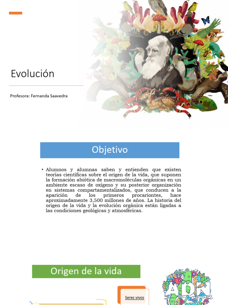 Origen de La Vida y Evolucion | PDF | Evolución | Seleccion natural