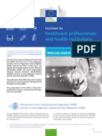 Factsheet For Healthcare Professionals and Healthcare Institutions