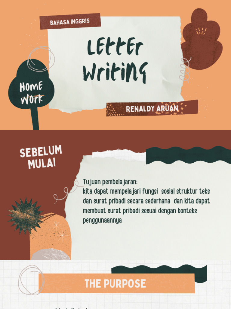 Personal Letter Writing Guide | PDF | Human Communication | Linguistics