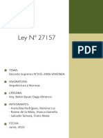 LEY 27157 Decreto Supremo N°035-2006-VIVIENDA