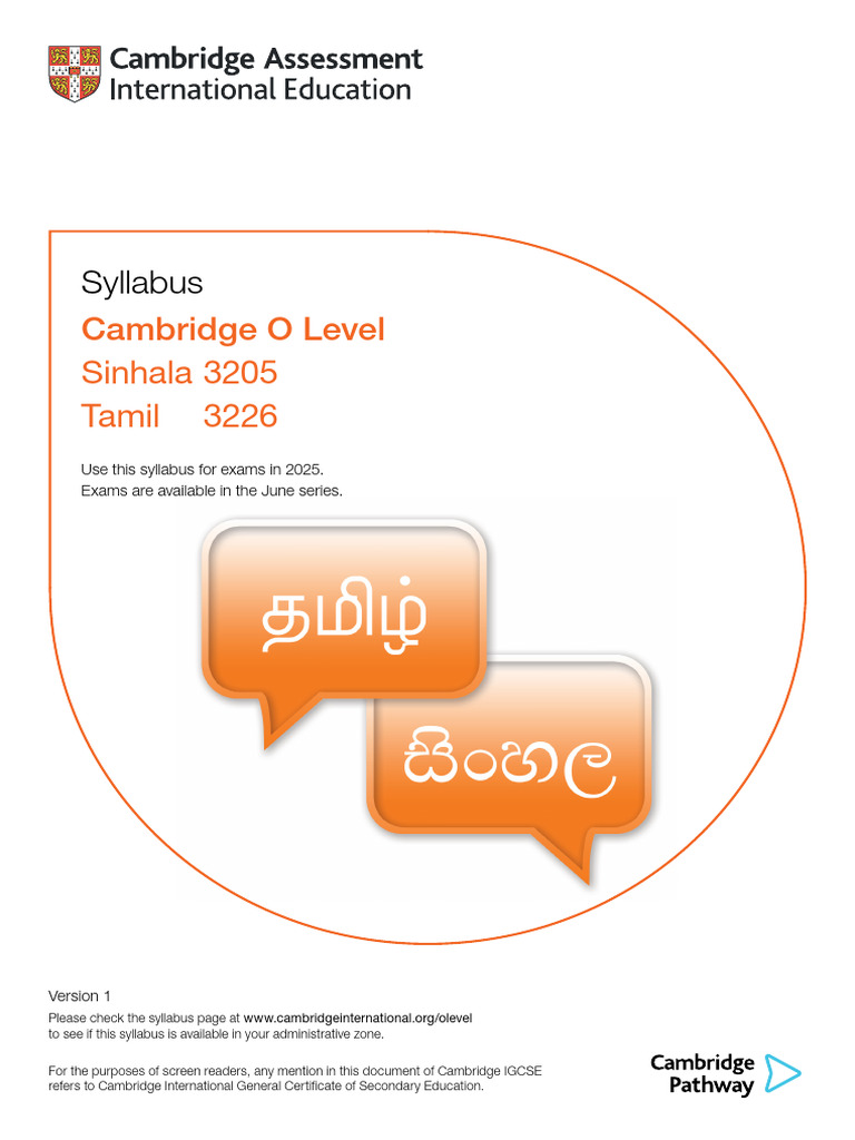 Tamil (3226) Framework | PDF | Reading Comprehension