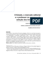 MARTINS, SALES e Souza - O Estado, o Mercado Editorial e o Professor No Processo de Seleção de Livros Didáticos