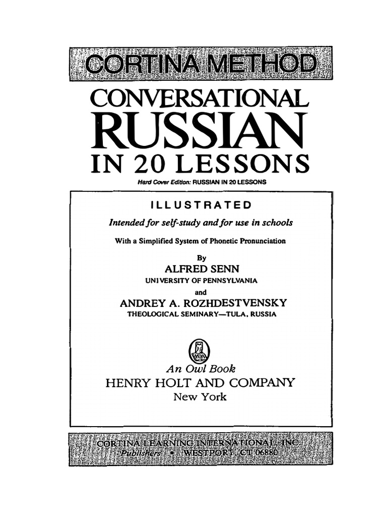 Conversation in 20 lessons pdf