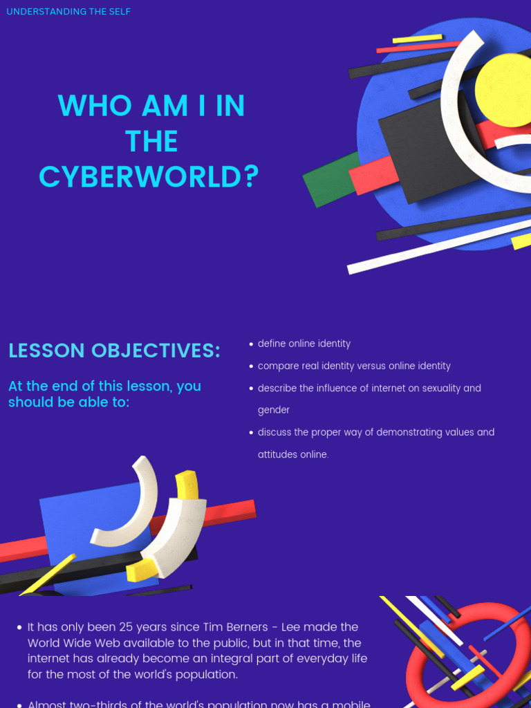 Lesson 9 Who Am I In The Cyberworld | PDF | Gender | Gender Studies