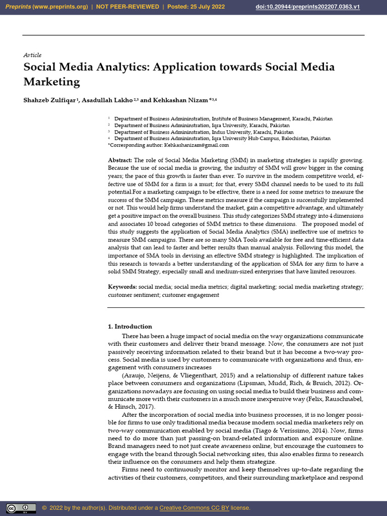 Preprints202207 0363 v1 | PDF | Social Media | Popular Culture & Media ...
