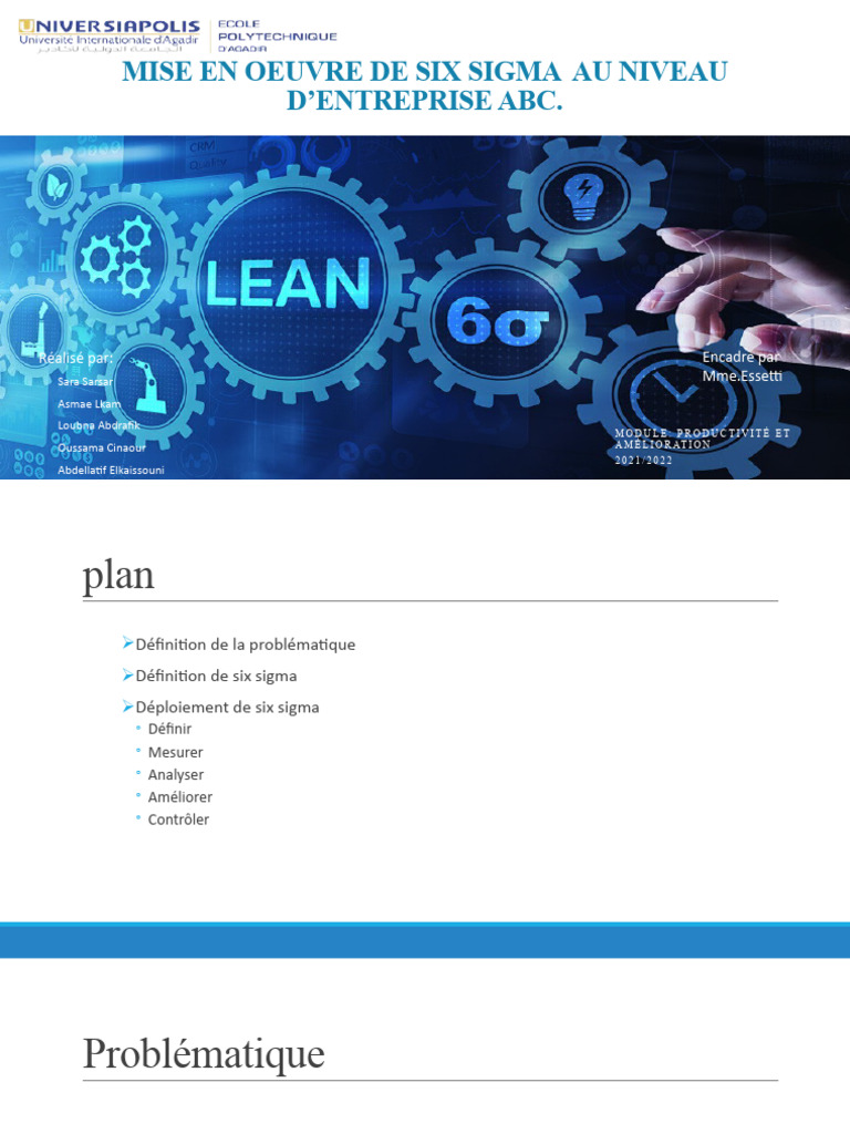 Six Sigma pour l'Amélioration de l'Emballage | PDF | Six Sigma | Business