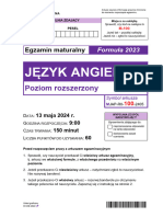 Matura 2024. Język Angielski - Poziom Rozszerzony (ARKUSZ)