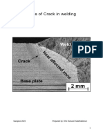 Types of Crack in Welding