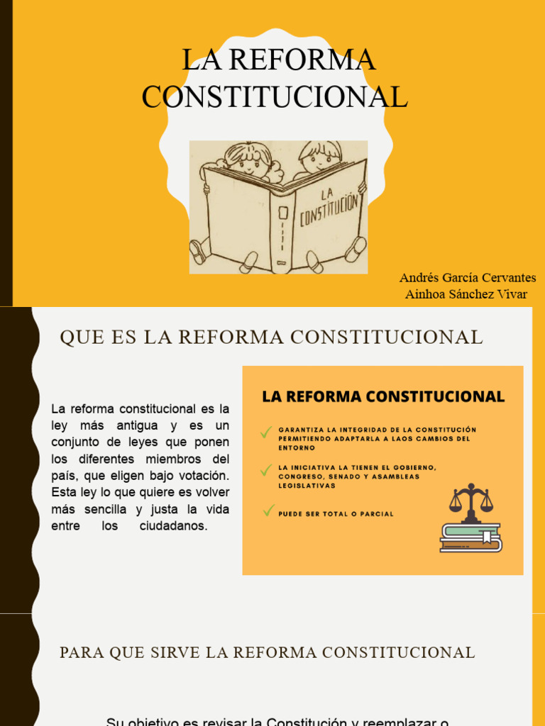 La Reforma Constitucional | PDF | Política