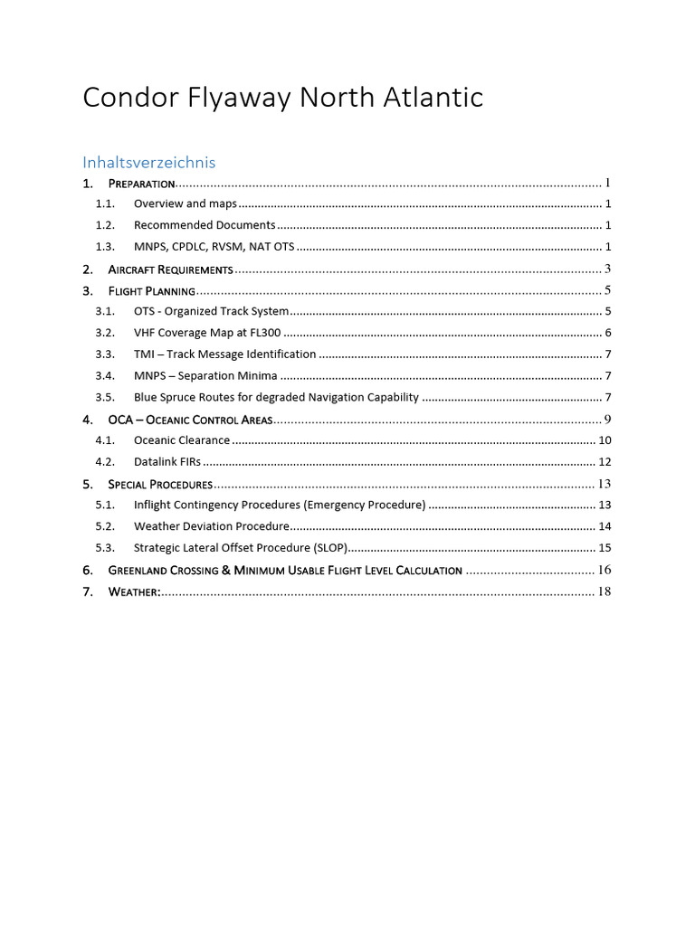 North Atlantic Flight Operations Guide | PDF | Air Traffic Control ...