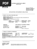 Bernzomatic Butane Safety Data Sheet | PDF | Fires | Flammability