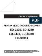 ED-2330, ED-3230 ED-3430, ED-3430T: Pentax Video Duodeno Scopes