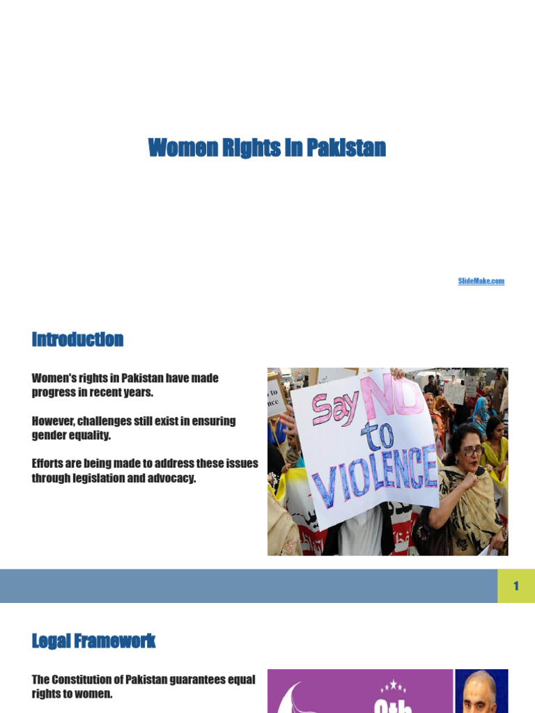 Women Rights in Pakistan PDF Woman Gender Studies