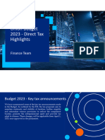 Union Budget 2023 - Direct Tax Highlights