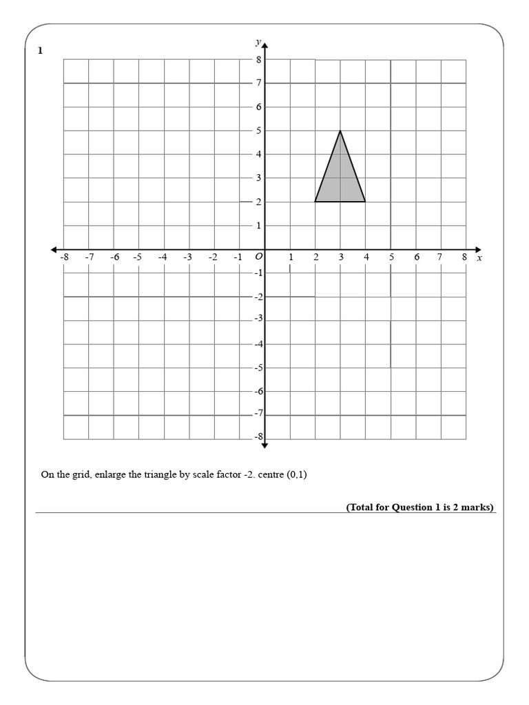 6 Enlargement Negative Scale Factor PDF Mathematical Physics Geometry