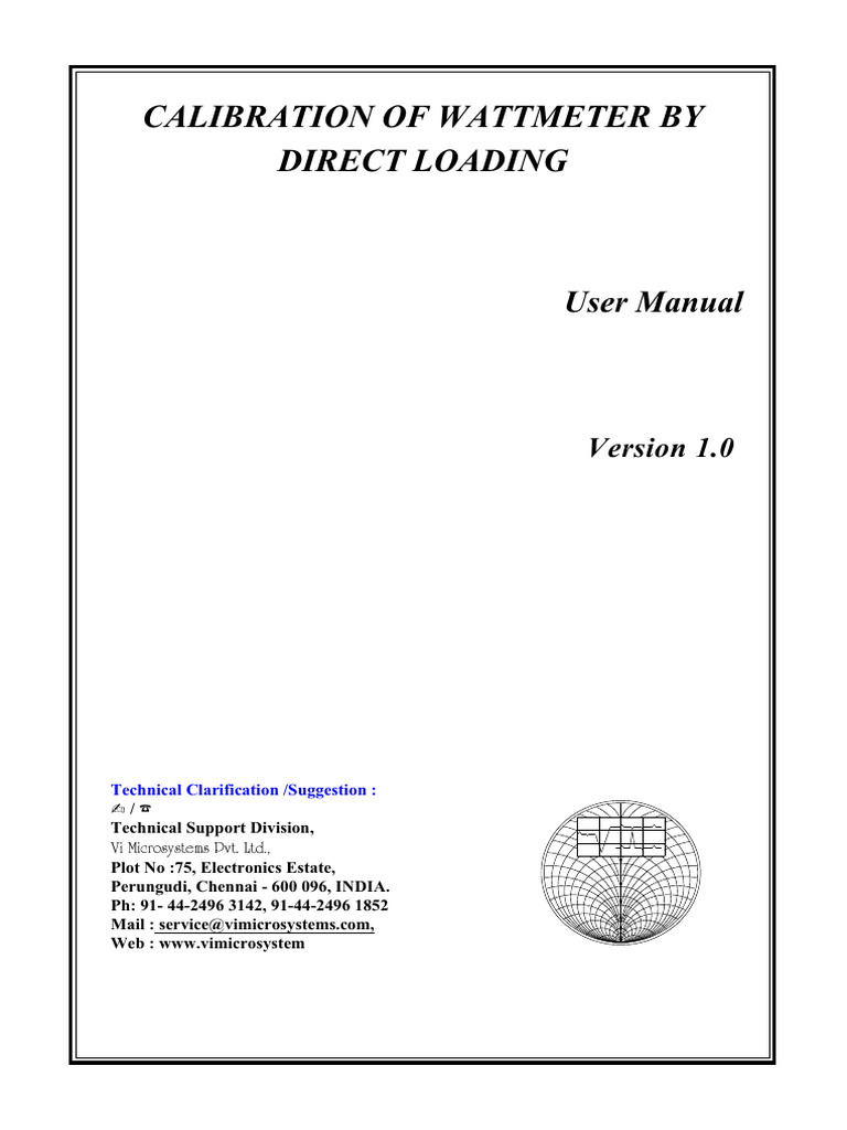 Wattmeter Calibration by Direct Loading | PDF | Calibration | Inductor