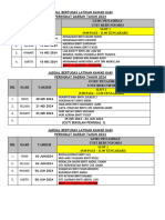 Isnin 2. Selasa 3. Khamis 4. Sabtu