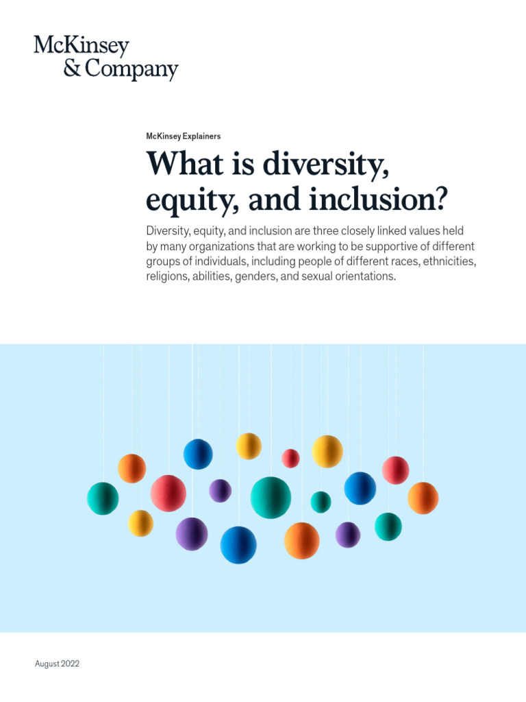What Is Diversity Equity and Inclusion | PDF | Diversity (Business ...