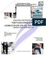 Anuario Estadístico Homicidios El Salvador, Año 2005