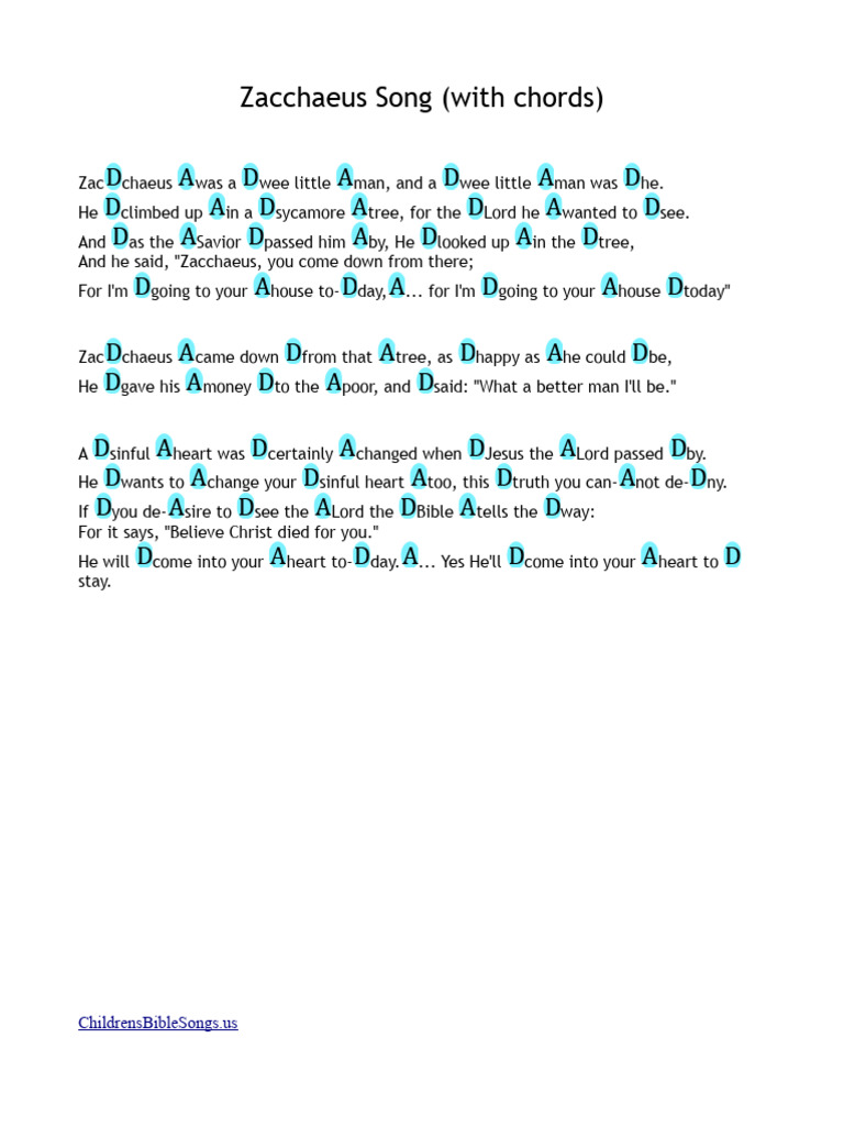zacchaeus-song-with-chords-and-lyrics-pdf
