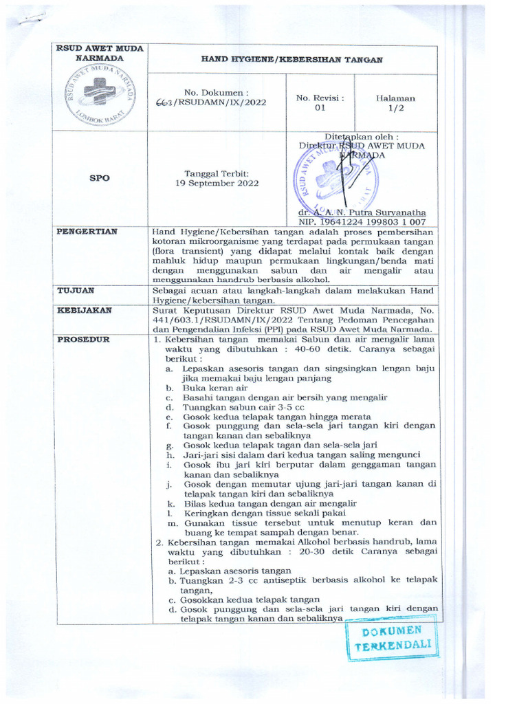 Spo Hand Hygiene Pdf