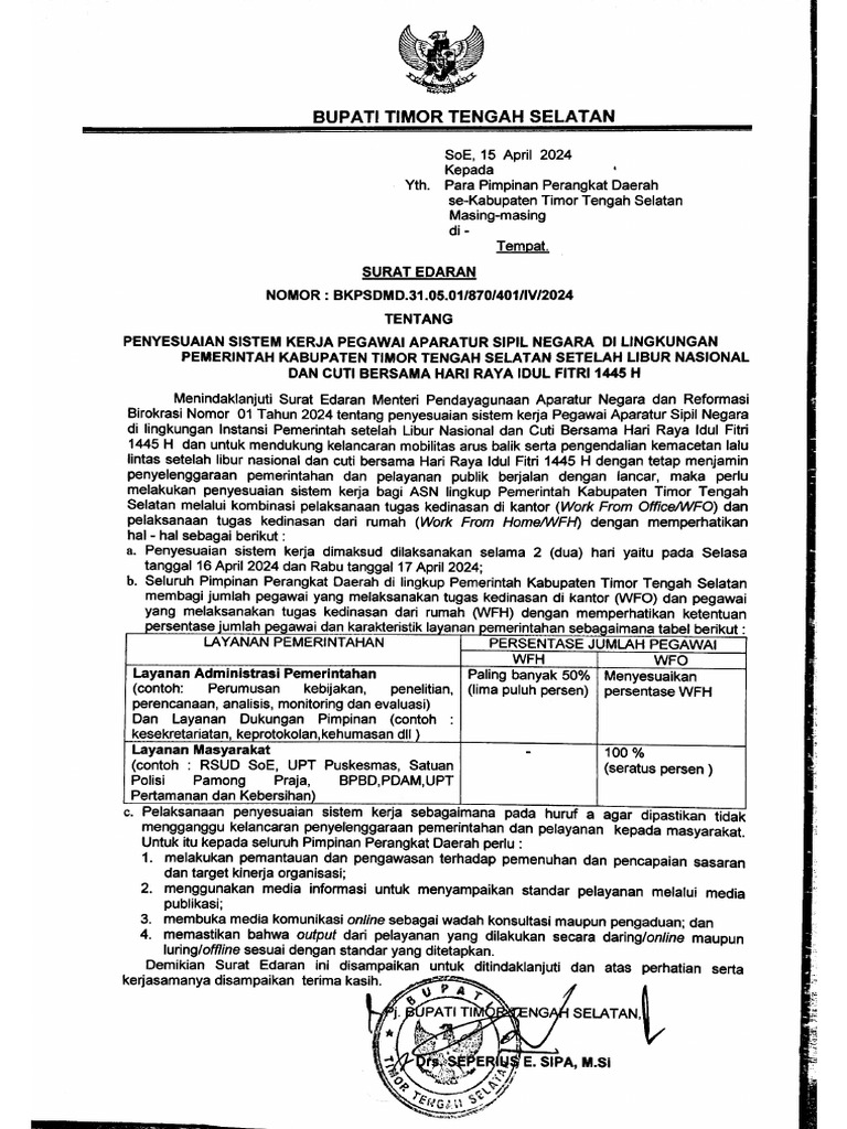 Surat Edaran | PDF
