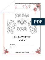 PHIẾU HỌC TẬP TẾT 2024