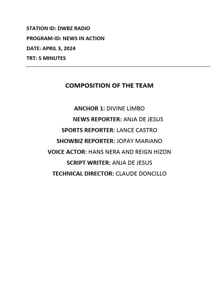 Revised script 1 radio broadcasting dspc pdf