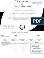 Eduardo Souza Fernandes: Certificado DE Conclusão de Curso