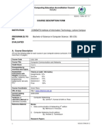 Computer Communication and Networks Course Description Form