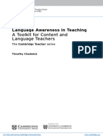 Language Awareness in Teaching A Toolkit