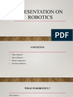 Presentation On Robotics