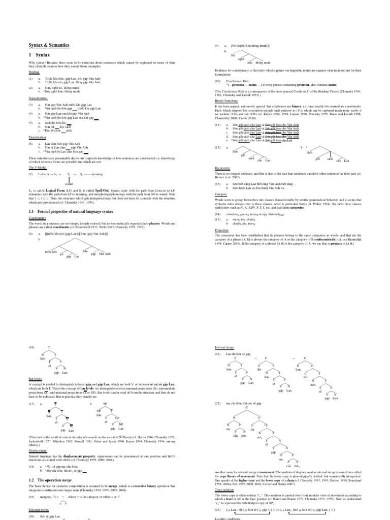 Understanding Syntax and Semantics | PDF | Syntax | Semantics