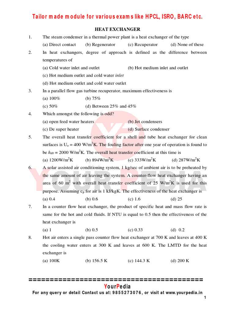 Heat Exchange 3 Pdf Heat Exchanger Heat Transfer