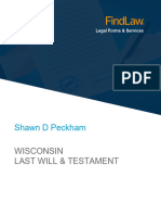 Wisconsin Will of Shawn D Peckham