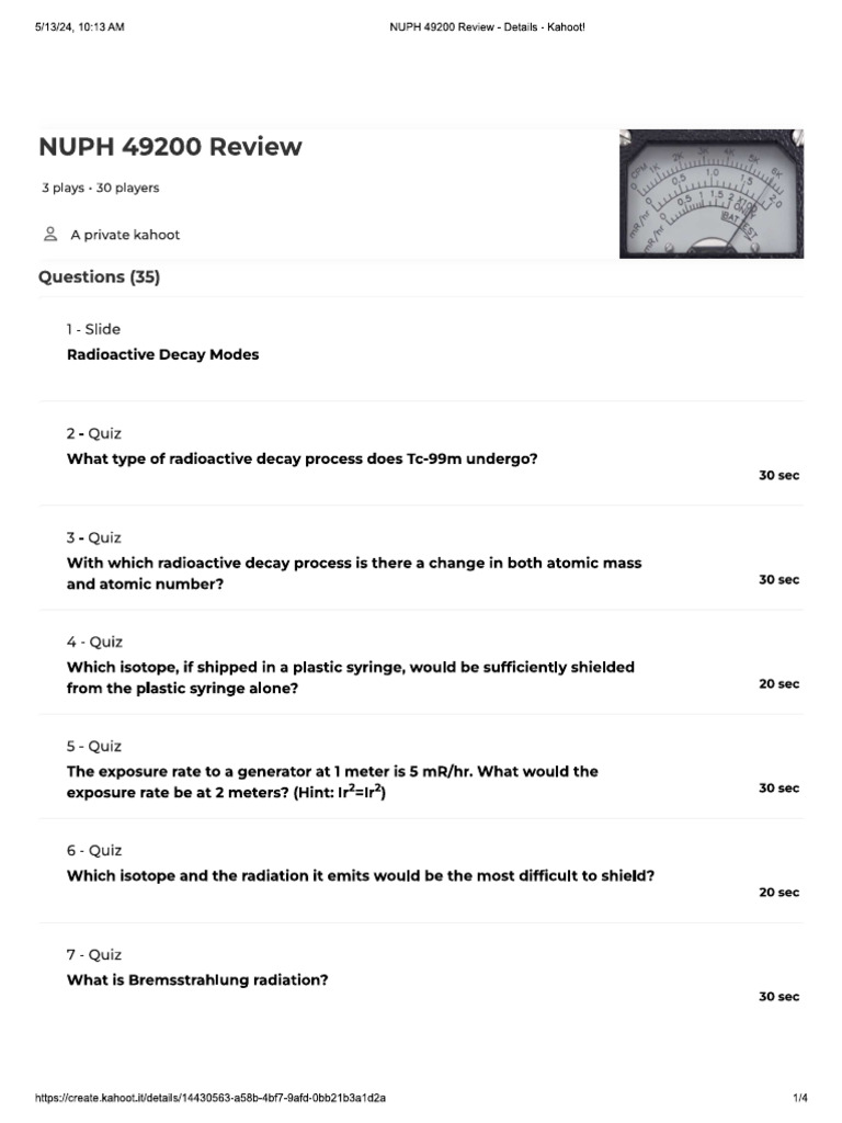 Kahoot Questions Pdf