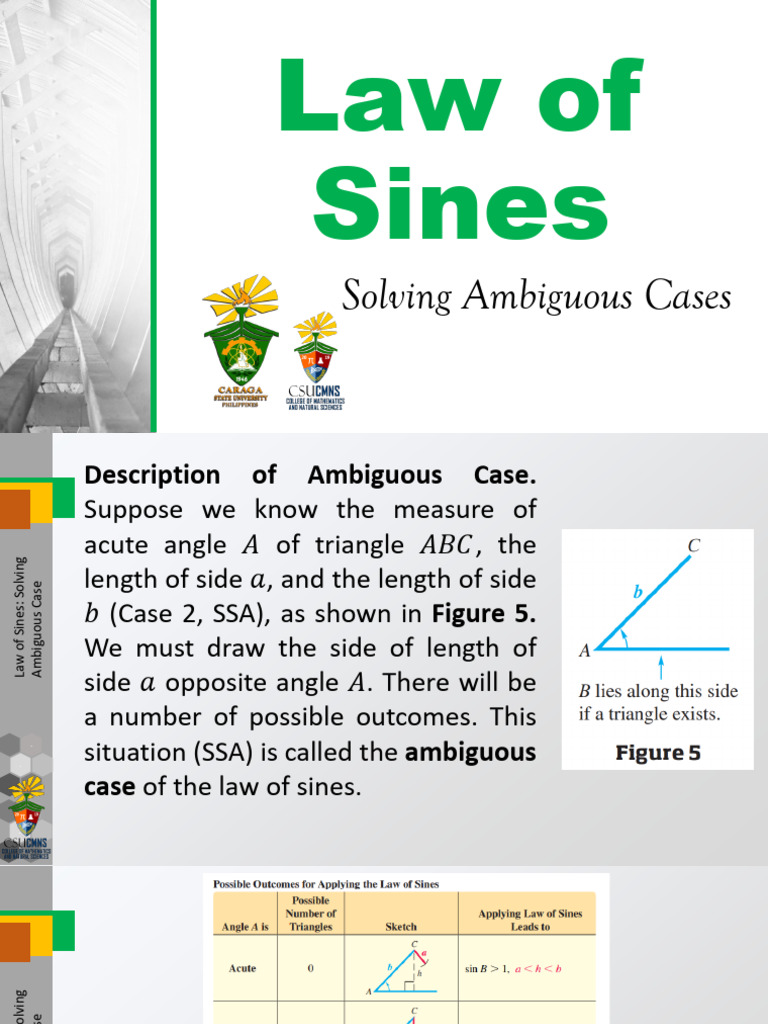 Law of Sines Case 2 | PDF | Trigonometric Functions | Triangle