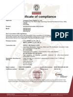 SG75 - 110 - 125CX P2 IRR DCC MV - Certificate