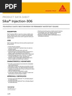 Sika Injection-101 Data Sheet | PDF | Concrete | Viscosity