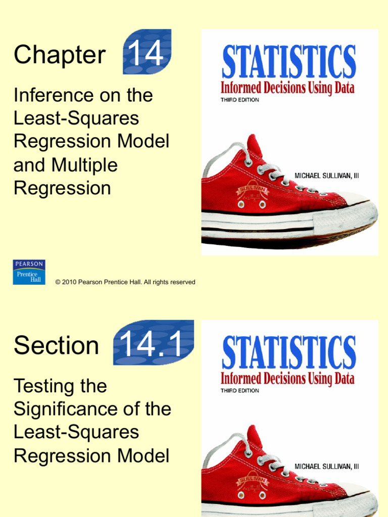 Least-Squares Regression Inference Guide | PDF | Ordinary Least Squares ...