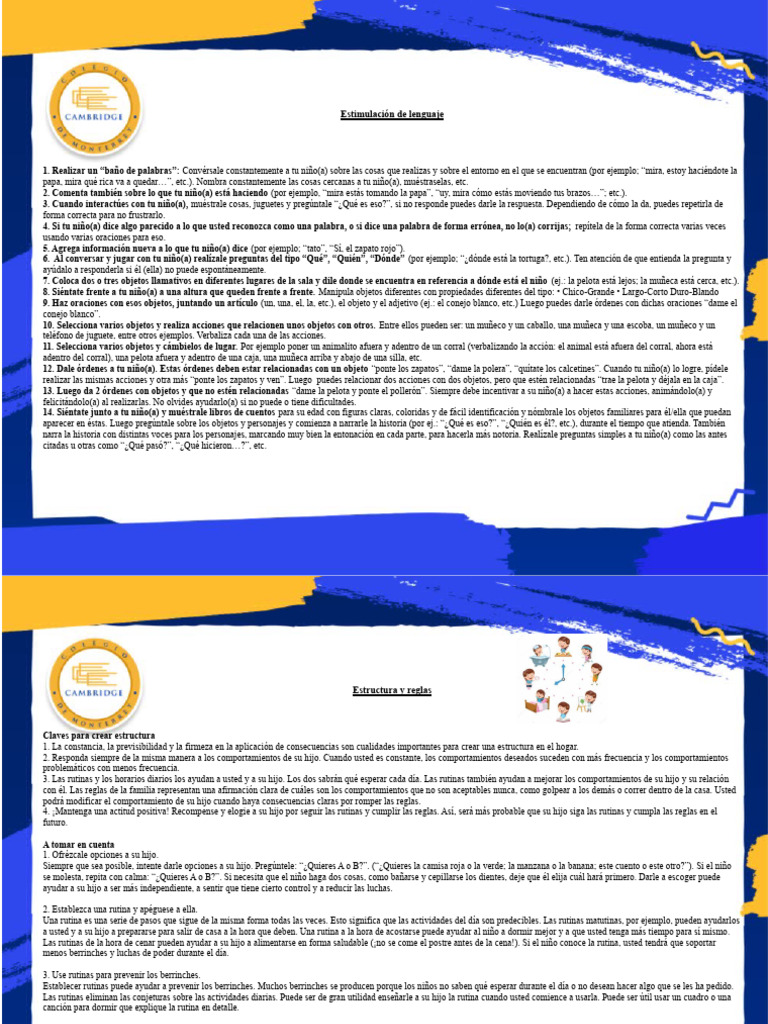 Estrategias para Estimular el Lenguaje Infantil | PDF