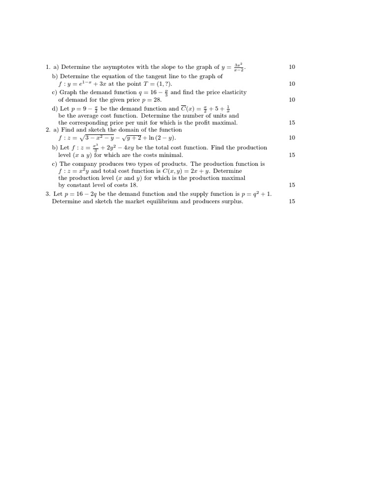 Calculus Applications in Economics | PDF | Science & Mathematics