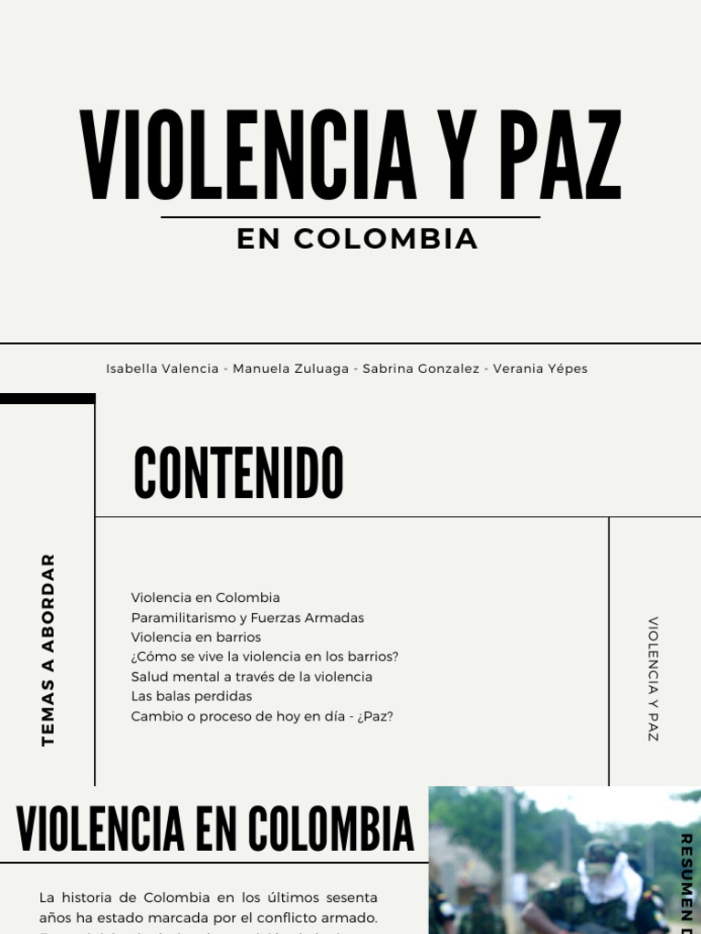 Conflicto Armado y Salud Mental en Colombia | PDF | Violencia ...