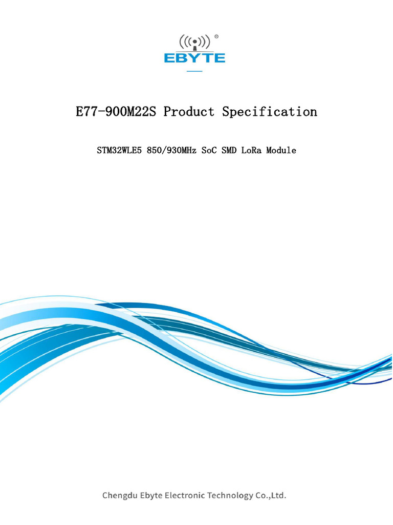 E77-900M22S UserManual EN V1.3 | PDF | Power Supply | Electromagnetic ...