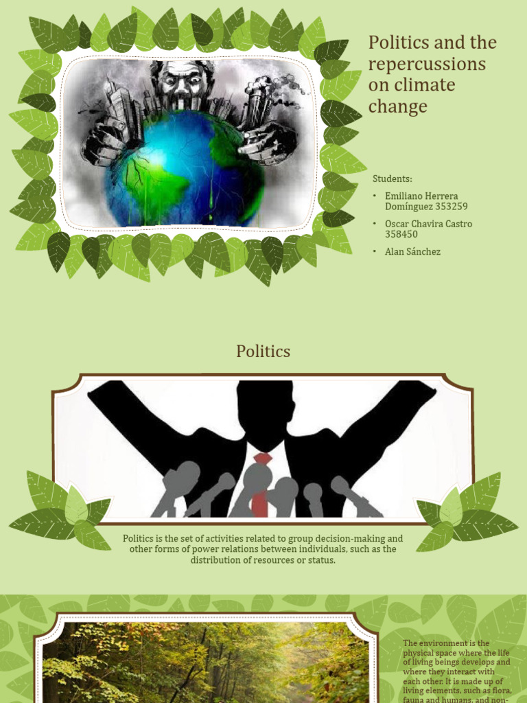 Politics and Climate Change Impact | PDF